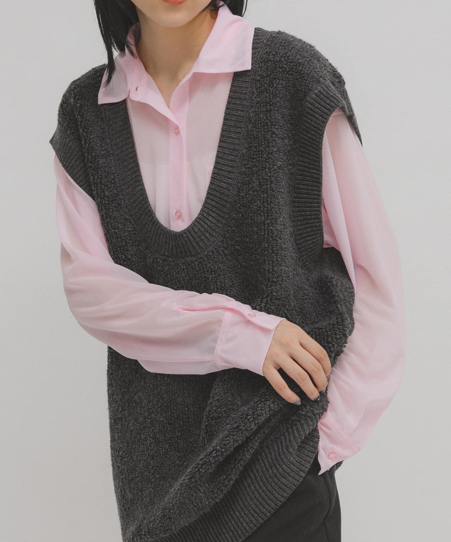  「シアールーズシャツ」|シャツ・ブラウス|ピンク