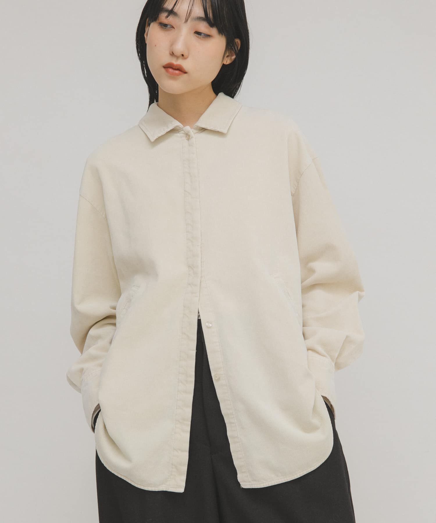  「コーデュロイシャツ」|シャツ・ブラウス|アイボリー