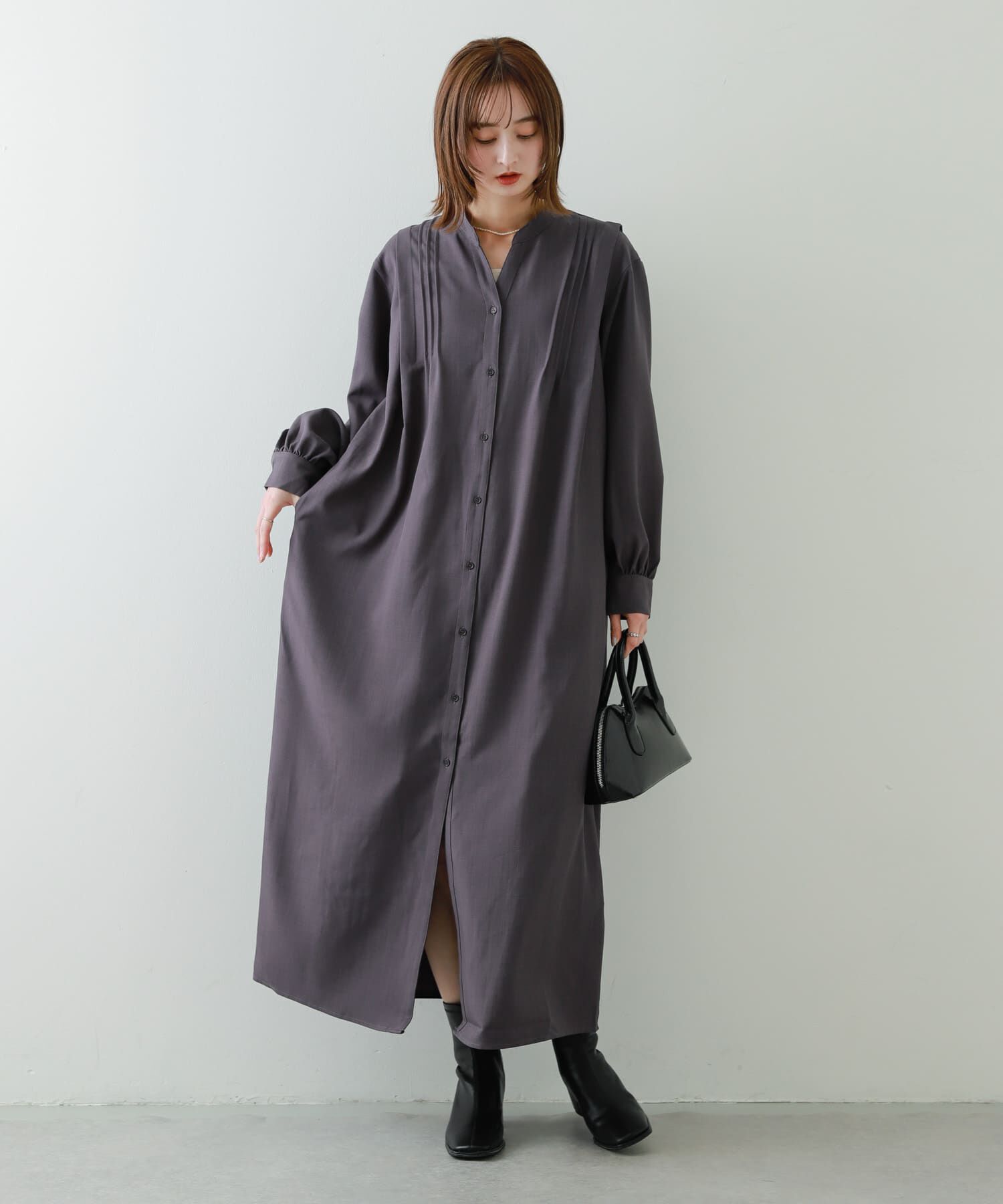 SENSE OF PLACE by URBAN RESEARCH「『Shortサイズあり』タックシャツワンピース」|ワンピース|