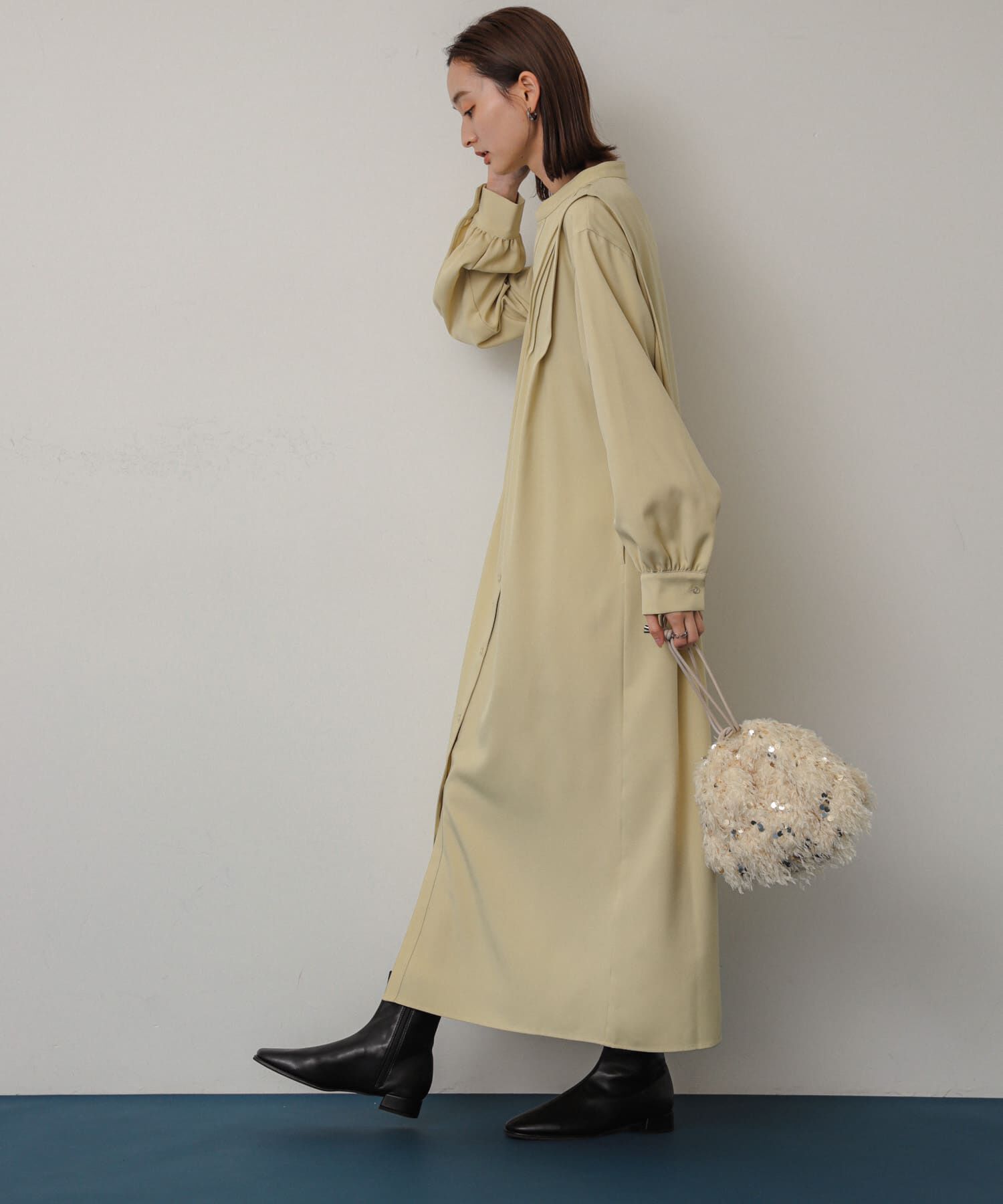 SENSE OF PLACE by URBAN RESEARCH「『Shortサイズあり』タックシャツワンピース」|ワンピース|