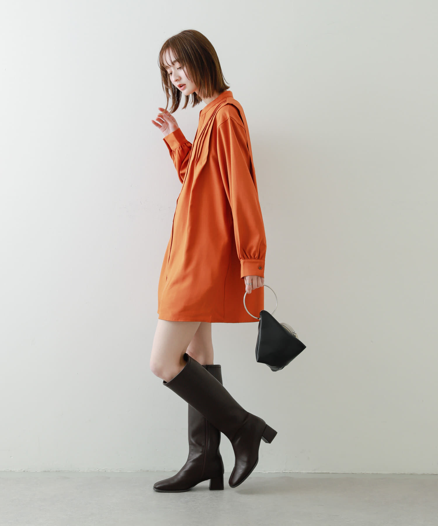 SENSE OF PLACE by URBAN RESEARCH「『Shortサイズあり』タックシャツワンピース」|ワンピース|