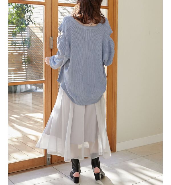 MAJESTICLEGON「2wayデザインミディカーディガン」|ニット・セーター|