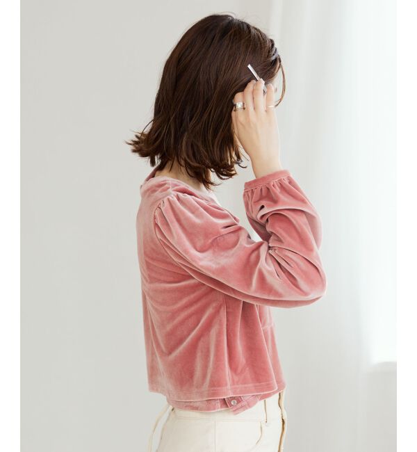 MAJESTICLEGON「キャミセットベロアカーディガン」|カーディガン|