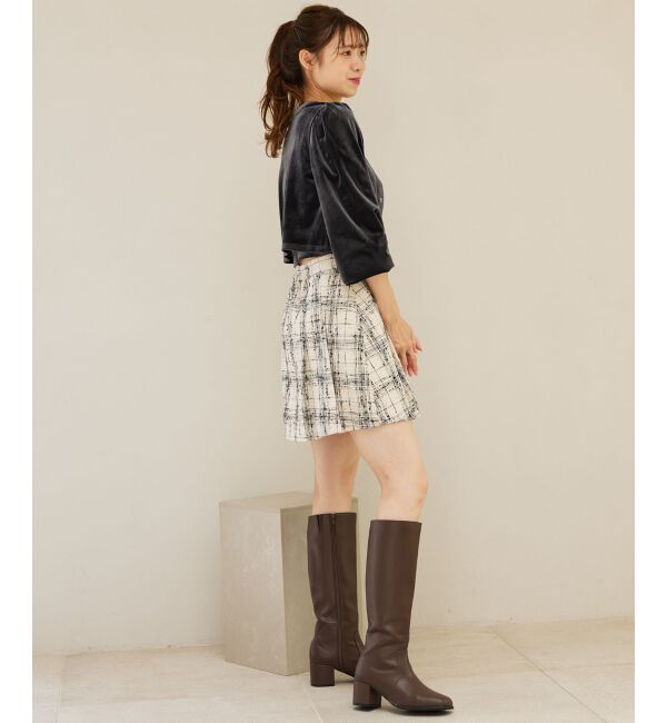 MAJESTICLEGON「キャミセットベロアカーディガン」|カーディガン|