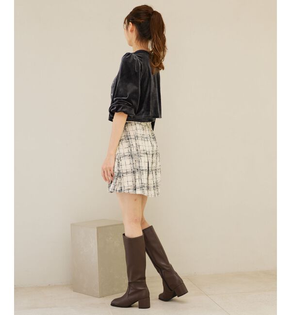 MAJESTICLEGON「キャミセットベロアカーディガン」|カーディガン|