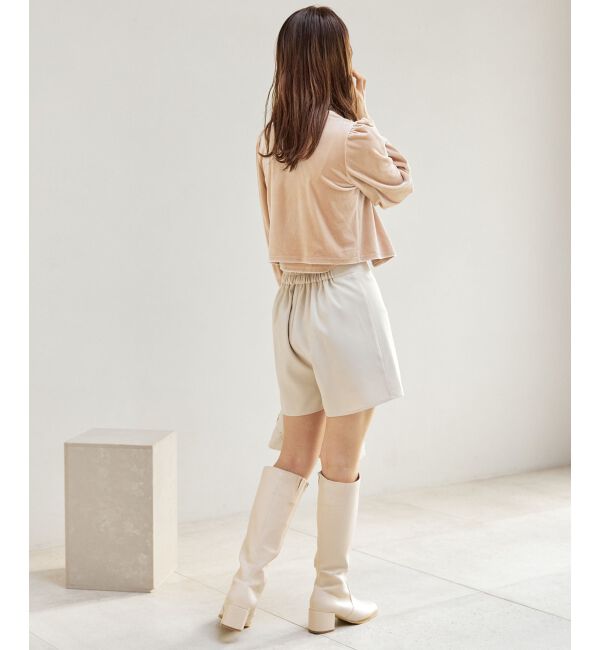 MAJESTICLEGON「キャミセットベロアカーディガン」|カーディガン|