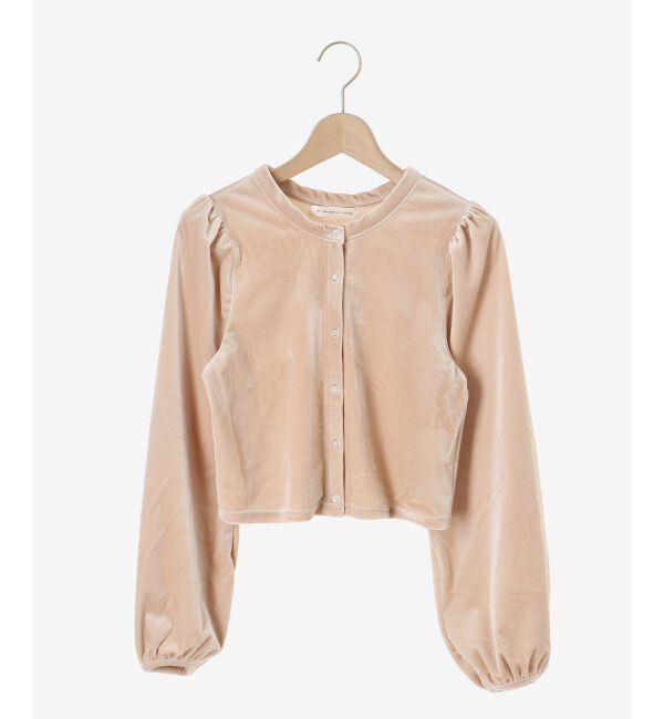 MAJESTICLEGON「キャミセットベロアカーディガン」|カーディガン|