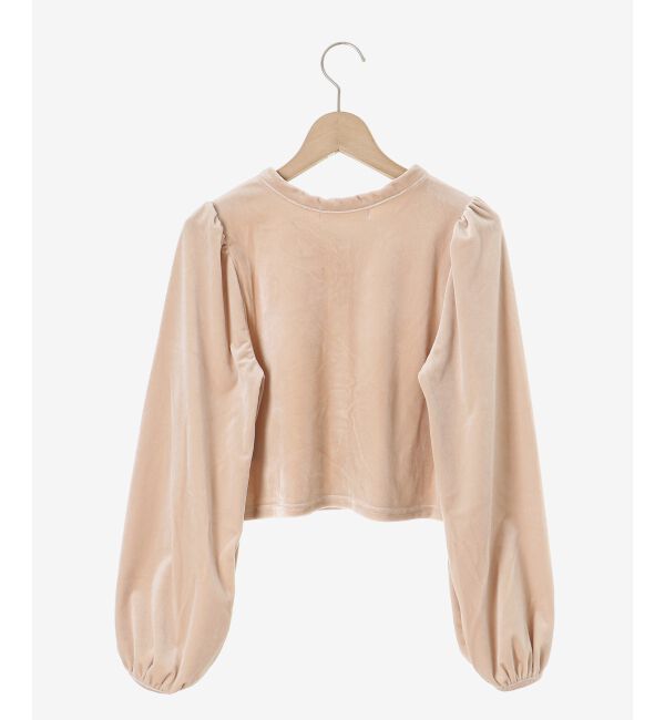 MAJESTICLEGON「キャミセットベロアカーディガン」|カーディガン|