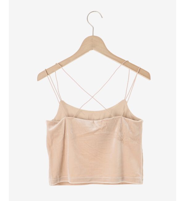 MAJESTICLEGON「キャミセットベロアカーディガン」|カーディガン|