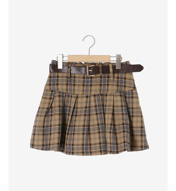 MAJESTICLEGON「太ベルトプリーツミニスカート」|スカート|