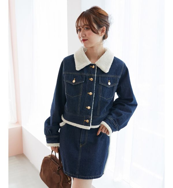  「ボアトリムクロップドジャケット」|その他|