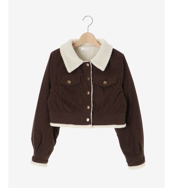  「ボアトリムクロップドジャケット」|その他|