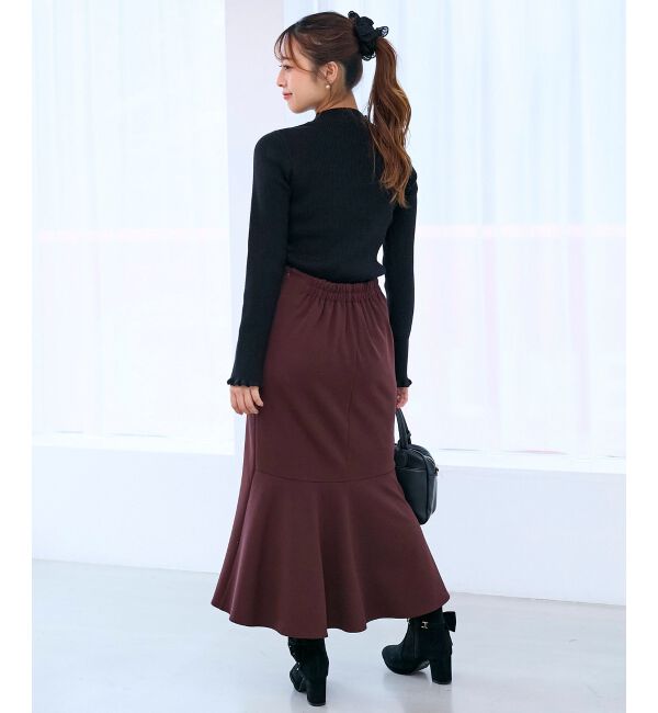  「デコルテオープンリボンニット」|ニット・セーター|