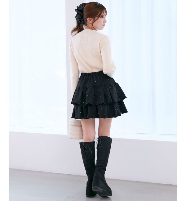  「デコルテオープンリボンニット」|ニット・セーター|