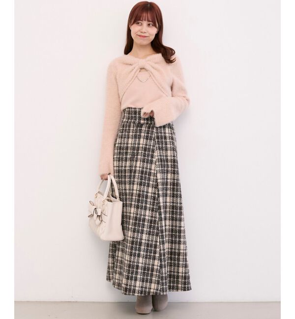  「&infin;リボンボレロドッキングニット」|ニット・セーター|