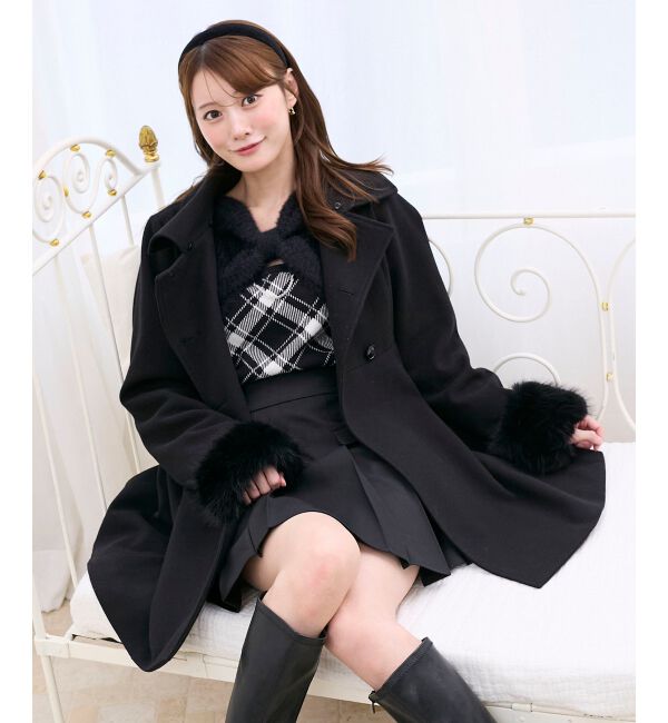  「&infin;リボンボレロドッキングニット」|ニット・セーター|