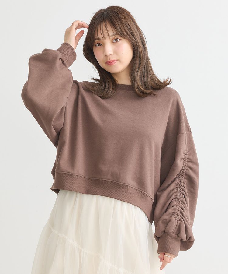 earth music&ecology「ドロストスリーブスウェット」|スウェット・ジャージ|