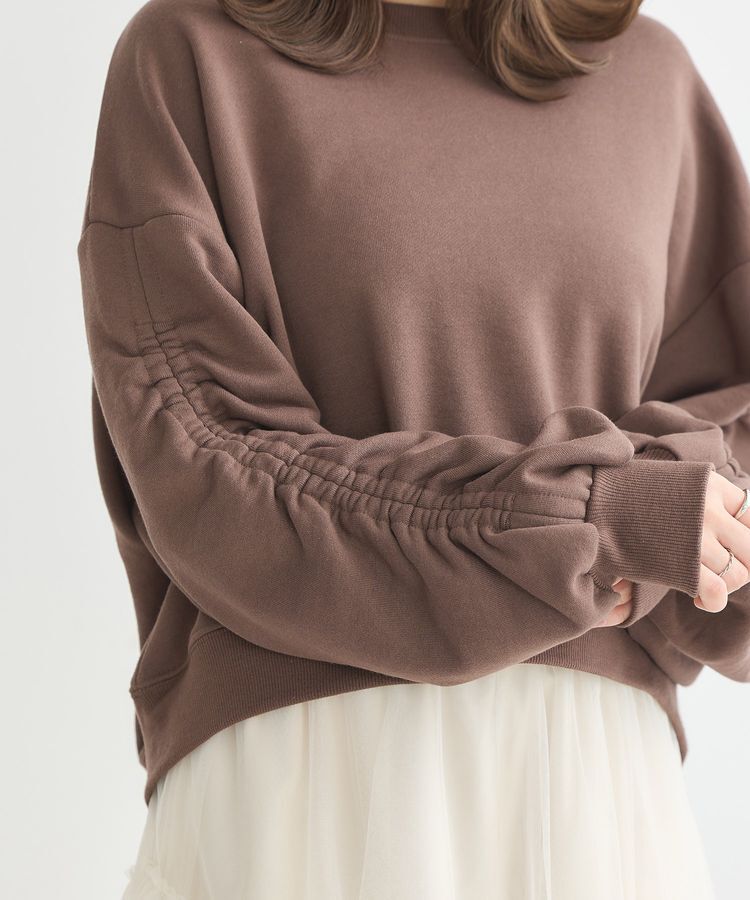 earth music&ecology「ドロストスリーブスウェット」|スウェット・ジャージ|