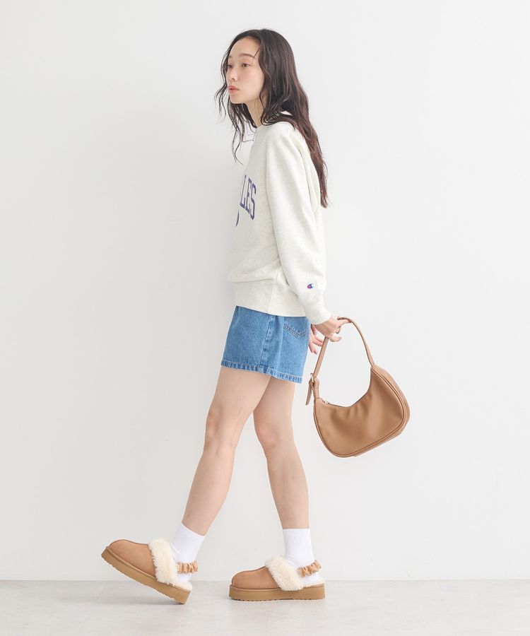 earth music&ecology「チャンピオン　emaeプリント裏毛プルオーバー」|スウェット・ジャージ|