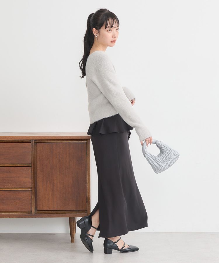 earth music&ecology「SET2点ラメフェザーカーディガン+インナー」|カーディガン|