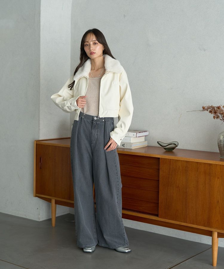 earth music&ecology「SET2点ラメフェザーカーディガン+インナー」|カーディガン|