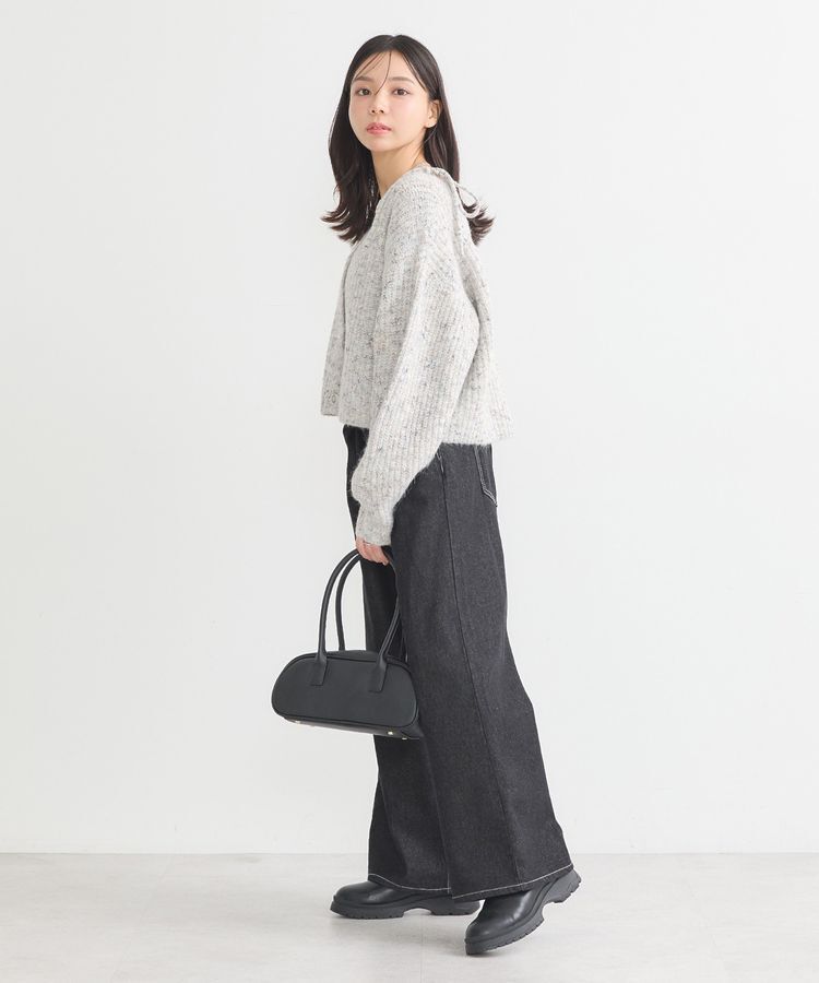 earth music&ecology「SET2点ショートカーディガン+肩リボンキャミソール」|カーディガン|