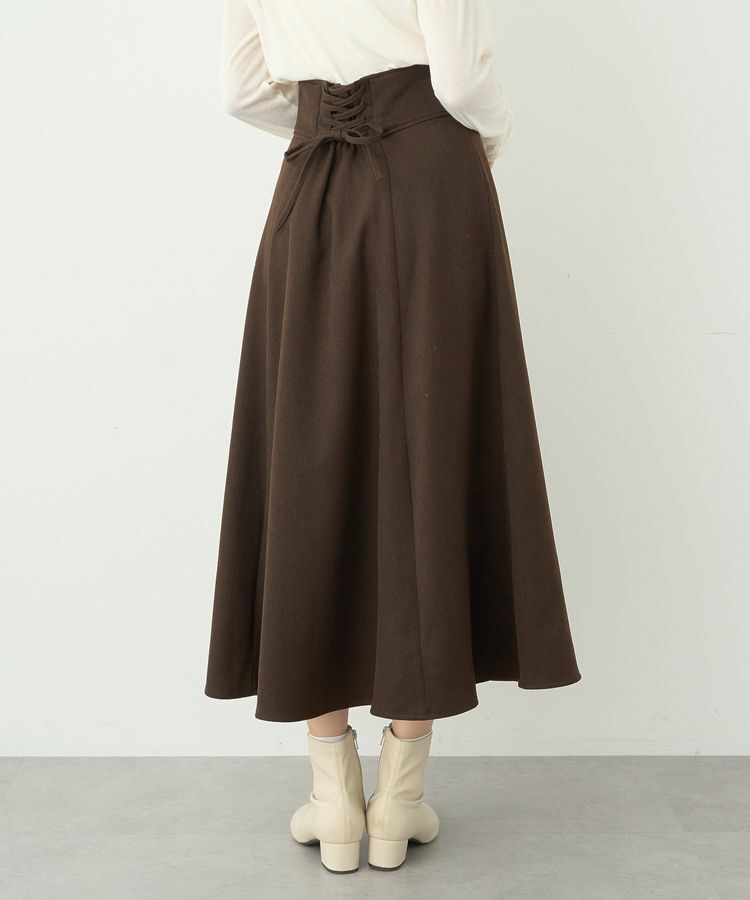 earth music&ecology「バックレースアップスカート」|フレア|