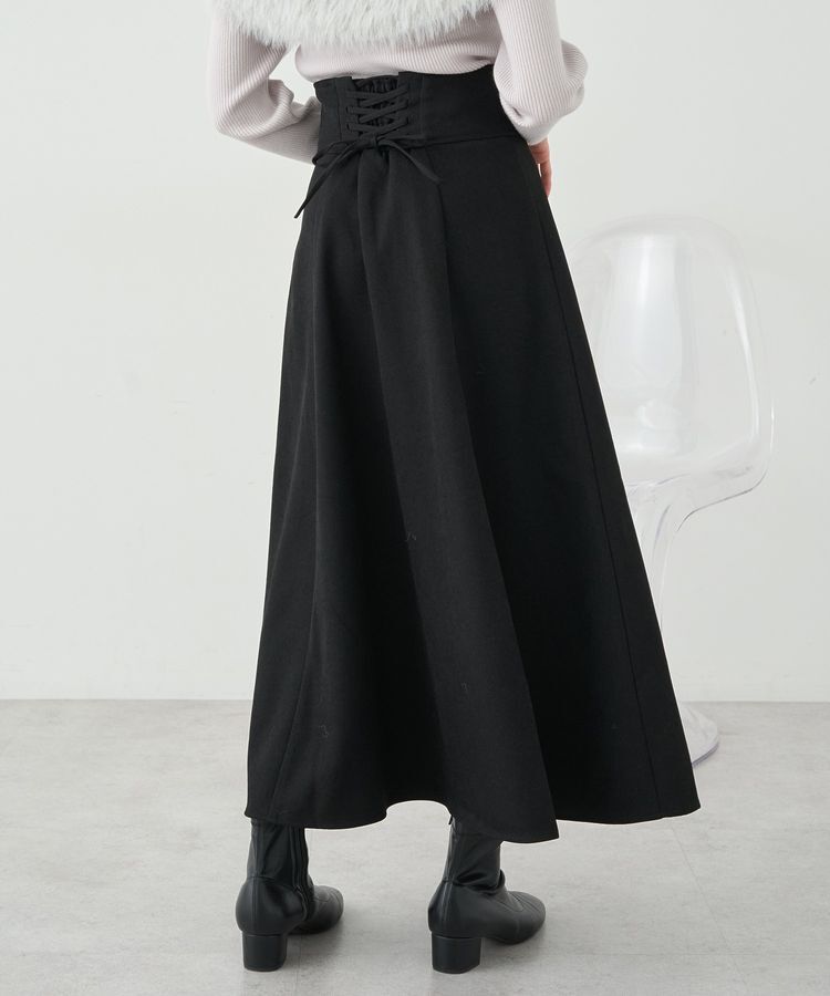 earth music&ecology「バックレースアップスカート」|フレア|