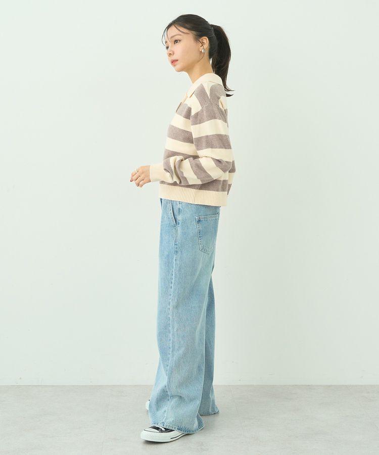 earth music&ecology「ラガーニット」|ニット・セーター|