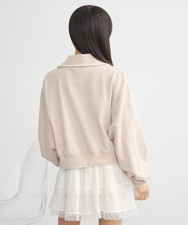 earth music&ecology「ハーフジップラインプルオーバー」|スウェット・ジャージ|