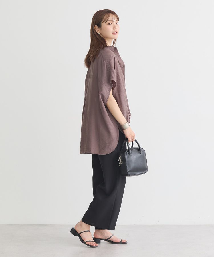 earth music&ecology「裾ドロストフレンチスリーブシャツ」|シャツ・ブラウス|