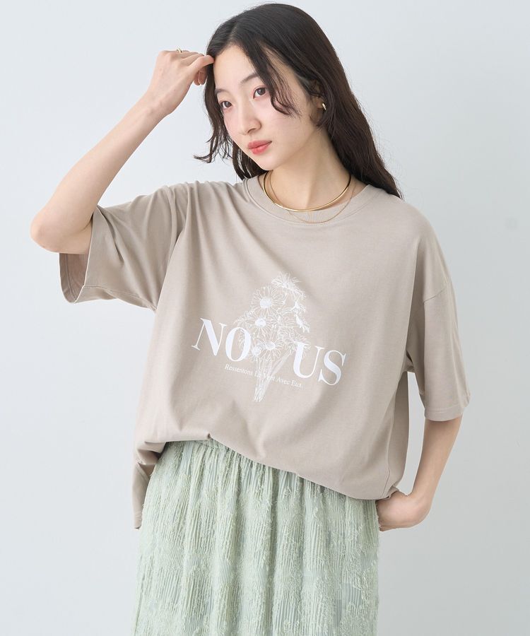 earth music&ecology「アソートプリントレギュラースリットTee」|Tシャツ・カットソー|Beige