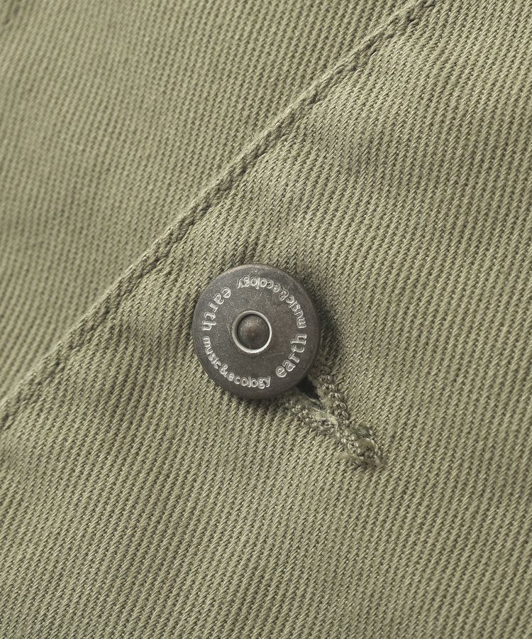 earth music&ecology「ノーカラーカバーオール」|テーラードジャケット|