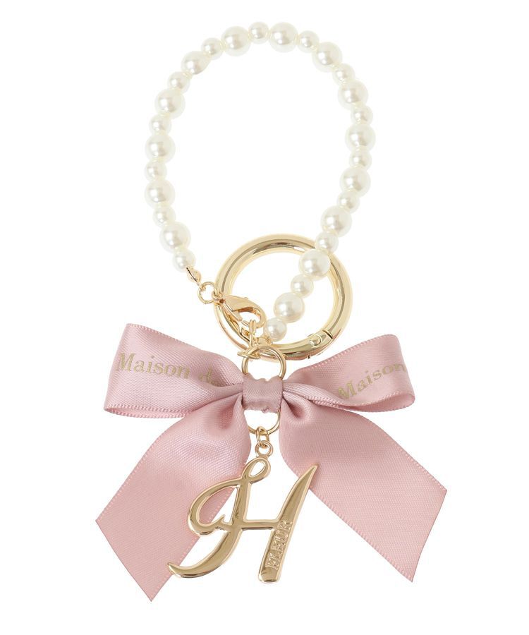 Maison de FLEUR「イニシャルリボンパールチャーム」|その他|