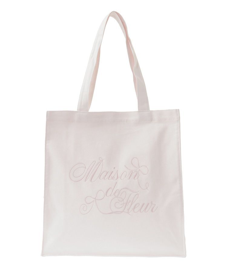 Maison de FLEUR「ブランドロゴ刺繍スクエアトートバッグ」|トートバッグ|