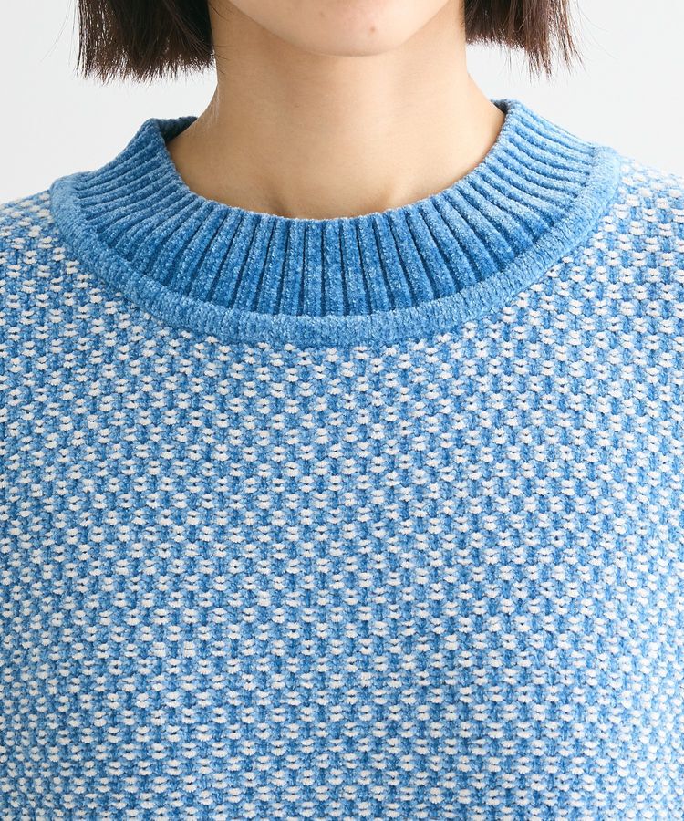 Green Parks「ベロアモールモックネックニットプルオーバー」|ニット・セーター|