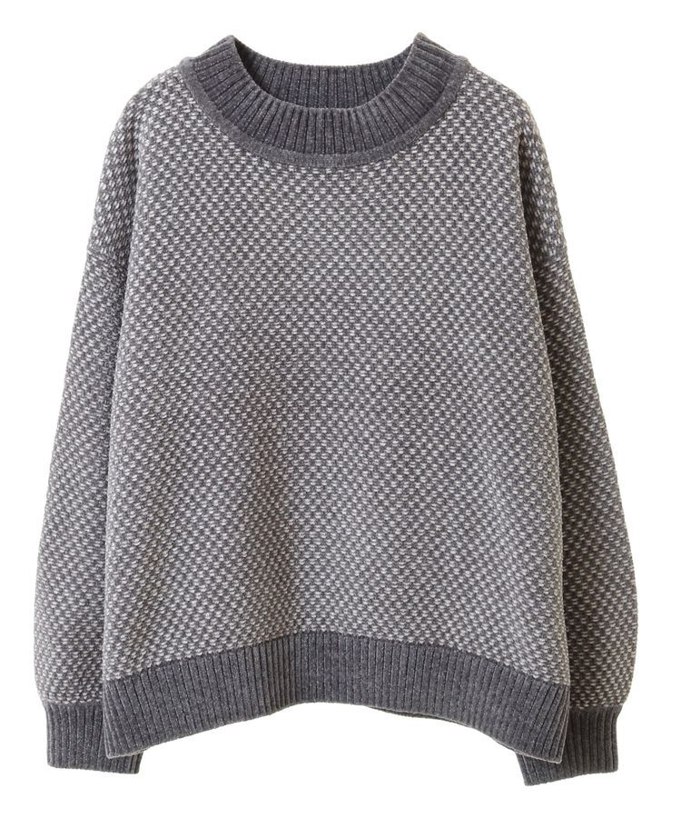 Green Parks「ベロアモールモックネックニットプルオーバー」|ニット・セーター|