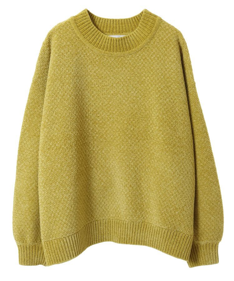 Green Parks「ベロアモールモックネックニットプルオーバー」|ニット・セーター|