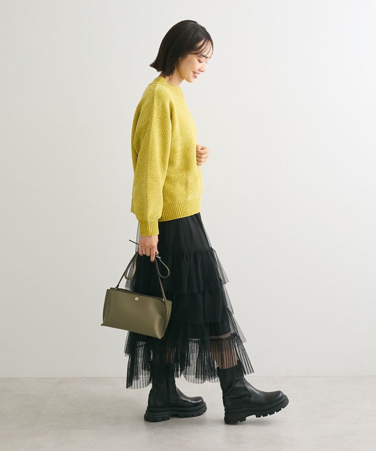 Green Parks「ベロアモールモックネックニットプルオーバー」|ニット・セーター|