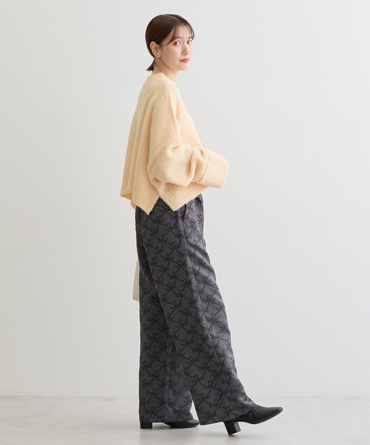 Green Parks「・Petit Fleur ブークレワイドニット」|ニット・セーター|