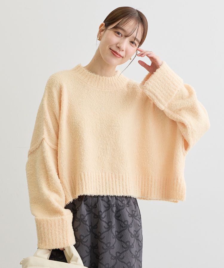 Green Parks「・Petit Fleur ブークレワイドニット」|ニット・セーター|