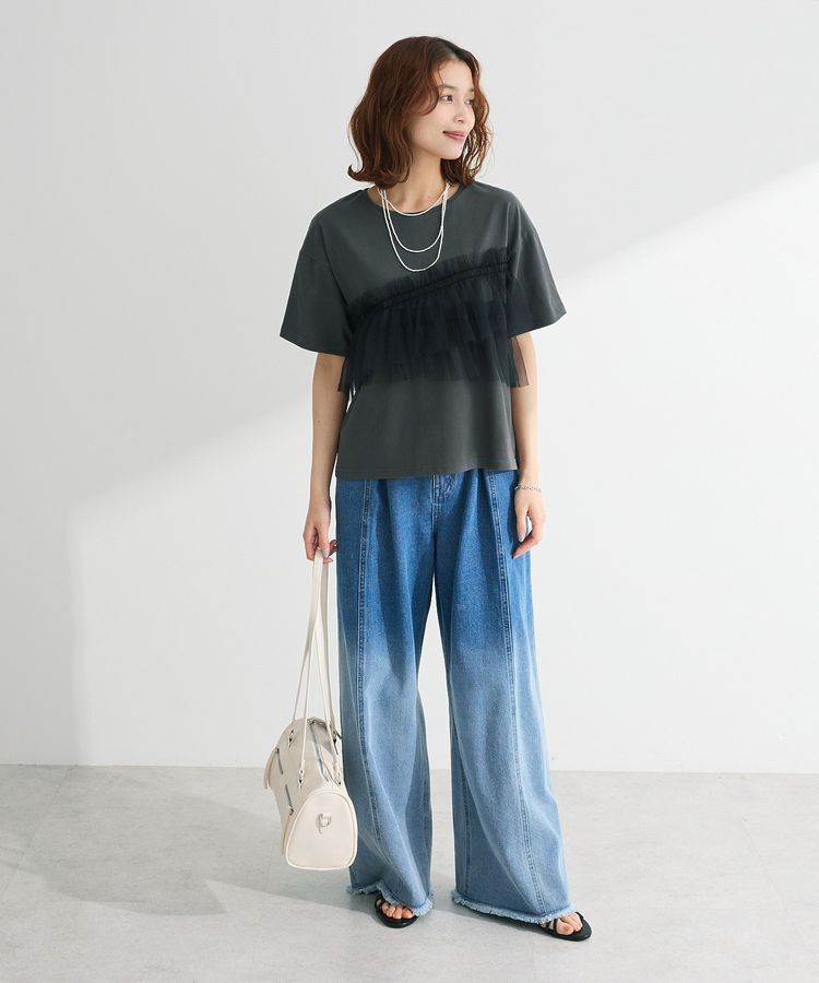 Green Parks「・ELENCARE DUE チュールフリルレイヤーTEE」|Tシャツ・カットソー|