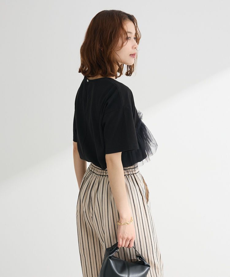 Green Parks「・ELENCARE DUE チュールフリルレイヤーTEE」|Tシャツ・カットソー|