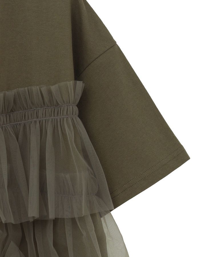 Green Parks「・ELENCARE DUE チュールフリルレイヤーTEE」|Tシャツ・カットソー|