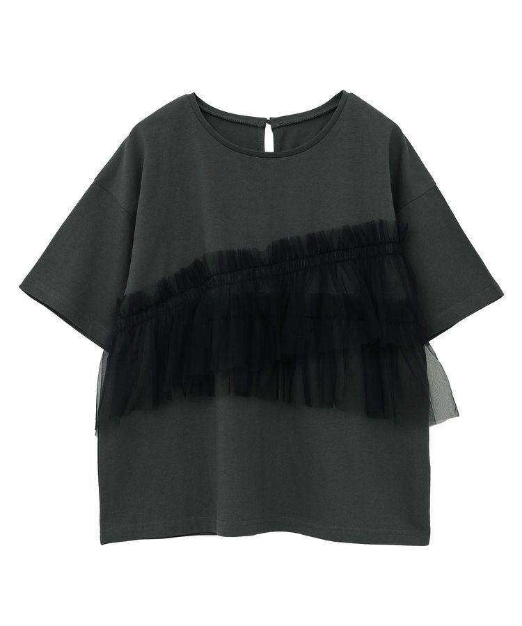 Green Parks「・ELENCARE DUE チュールフリルレイヤーTEE」|Tシャツ・カットソー|