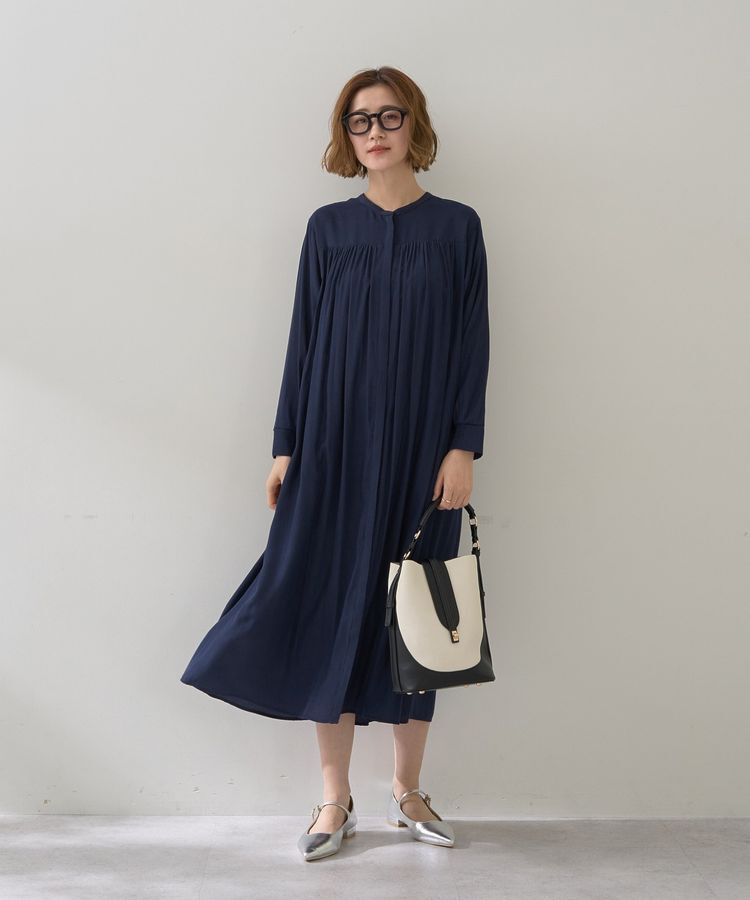 YECCA VECCA「ベルト付きギャザーワンピース」|ワンピース|