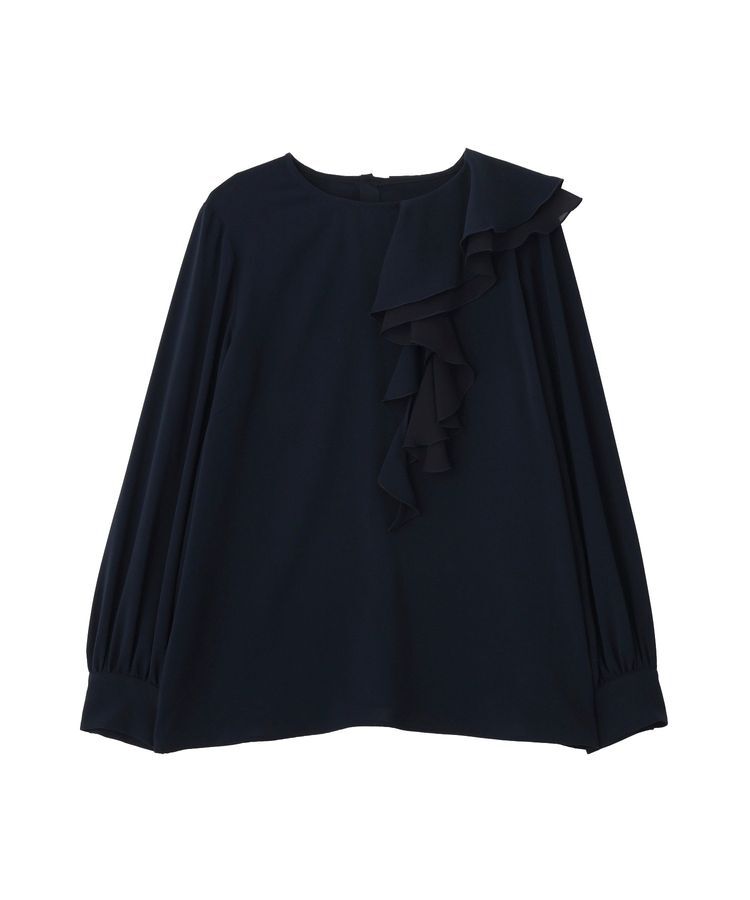 YECCA VECCA「アシメラッフルブラウス」|シャツ・ブラウス|