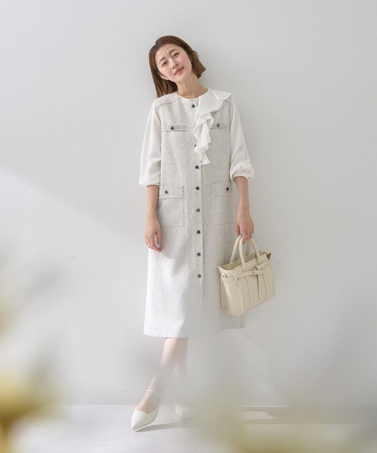 YECCA VECCA「アシメラッフルブラウス」|シャツ・ブラウス|