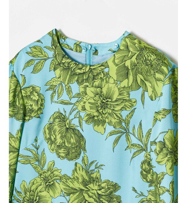 LOULOU WILLOUGHBY「【LOULOU WILLOUGHBY】RATTIフラワープリント衿付きワンピース」|ワンピース|