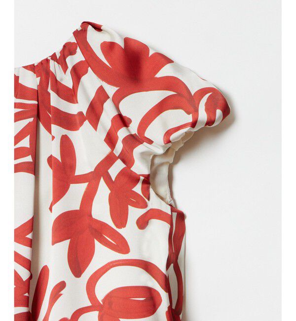 allureville「ペインティングフラワープリントブラウス」|シャツ・ブラウス|